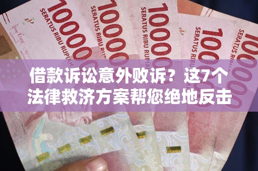 北京借款诉讼意外败诉？这7个法律救济方案帮您绝地反击！