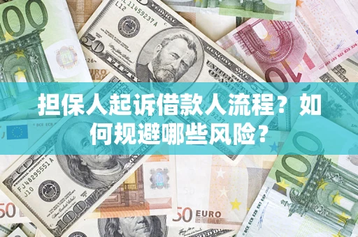 北京担保人起诉借款人流程？如何规避哪些风险？