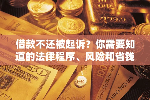 北京借款不还被起诉？你需要知道的法律程序、风险和省钱技巧