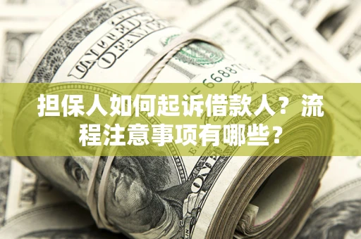 北京担保人如何起诉借款人？流程注意事项有哪些？